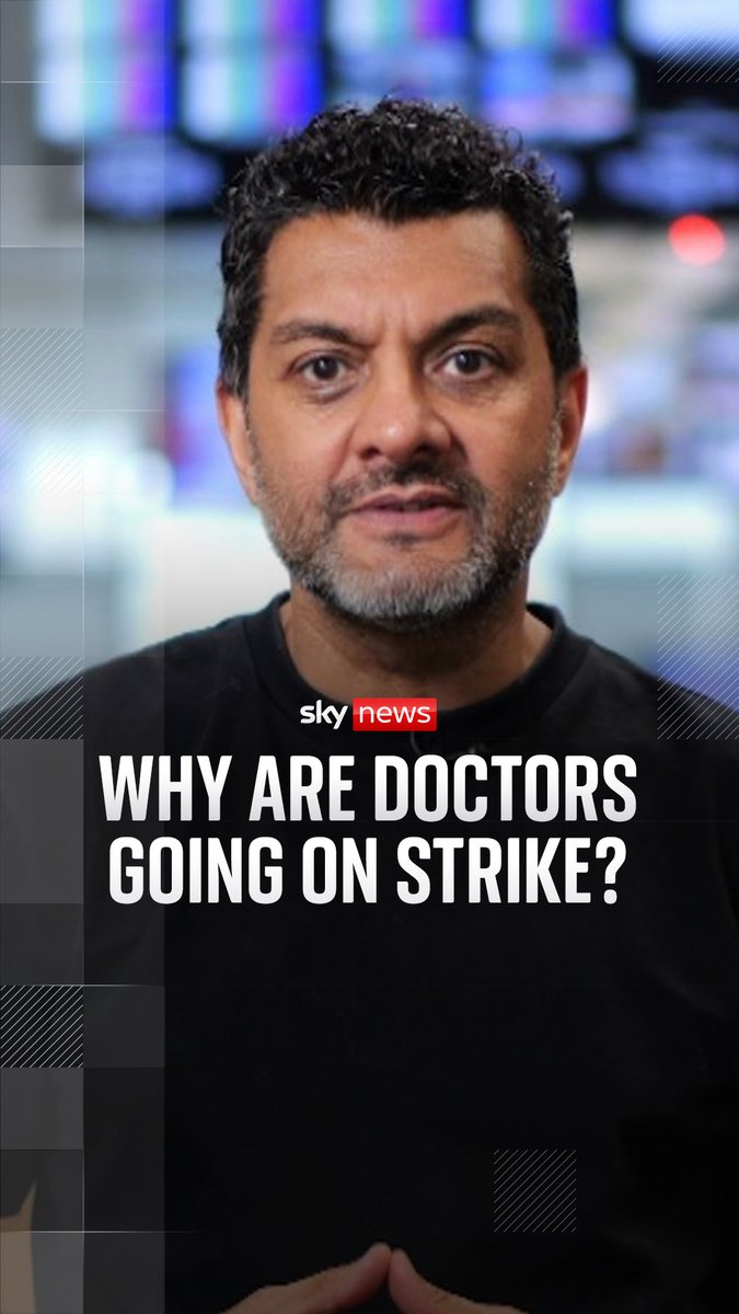 Why are thousands of resident doctors in England striking? Sky's health correspondent Ashish Joshi explains the dispute behind the strike ⬇️
