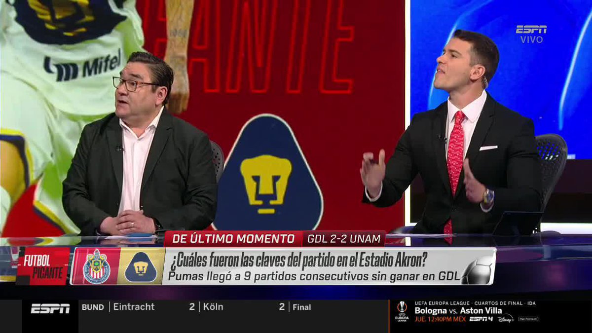 "Este empate es todo de Efraín Juárez, no supo cerrar el partido" 💥 ¿El DT de Pumas es el culpable de que Chivas empatara el partido? 👀