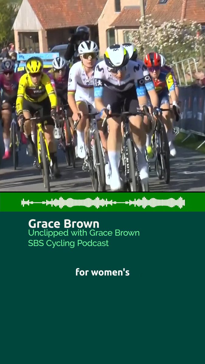 Is the move to have the women's classics the same day as the men's hindering the growth of women's cycling? 🎙️ Unclipped with Grace Brown | Listen via your podcast app