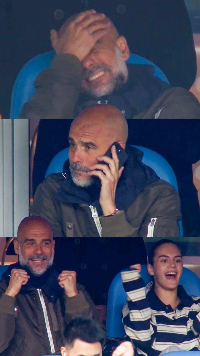It’s every single emotion from Pep Guardiola as he watched alongside his daughter from the stands 🤯 The Manchester City boss saw his side demolish Liverpool but still saw room to improve. ↳ Emirates FA Cup. Live & Exclusive on Stan Sport. #StanSportAU #FACup #ManchesterCity