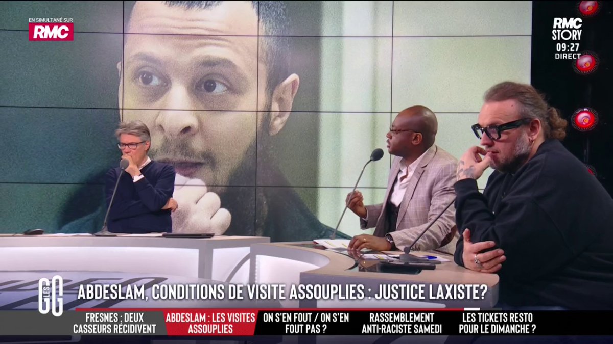 🚨 Abdeslam, conditions de visite assouplies : "Je m'en tamponne des liens familiaux de Salah Abdeslam." 🗣️ Barbara Lefebvre : "Ça s'appelle la prison Badinter/Dupond-Moretti. La prison qui donne le confort des bourreaux alors que la perpétuité est pour les victimes." #GGRMC
