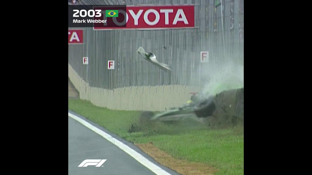 23 años de este grave accidente de Mark Webber y Fernando Alonso. Brasil 🇧🇷 2003. Aquella carrera en España fue emitida en La 2. La siguieron 1.345.000 espectadores y un 16.5% de share.