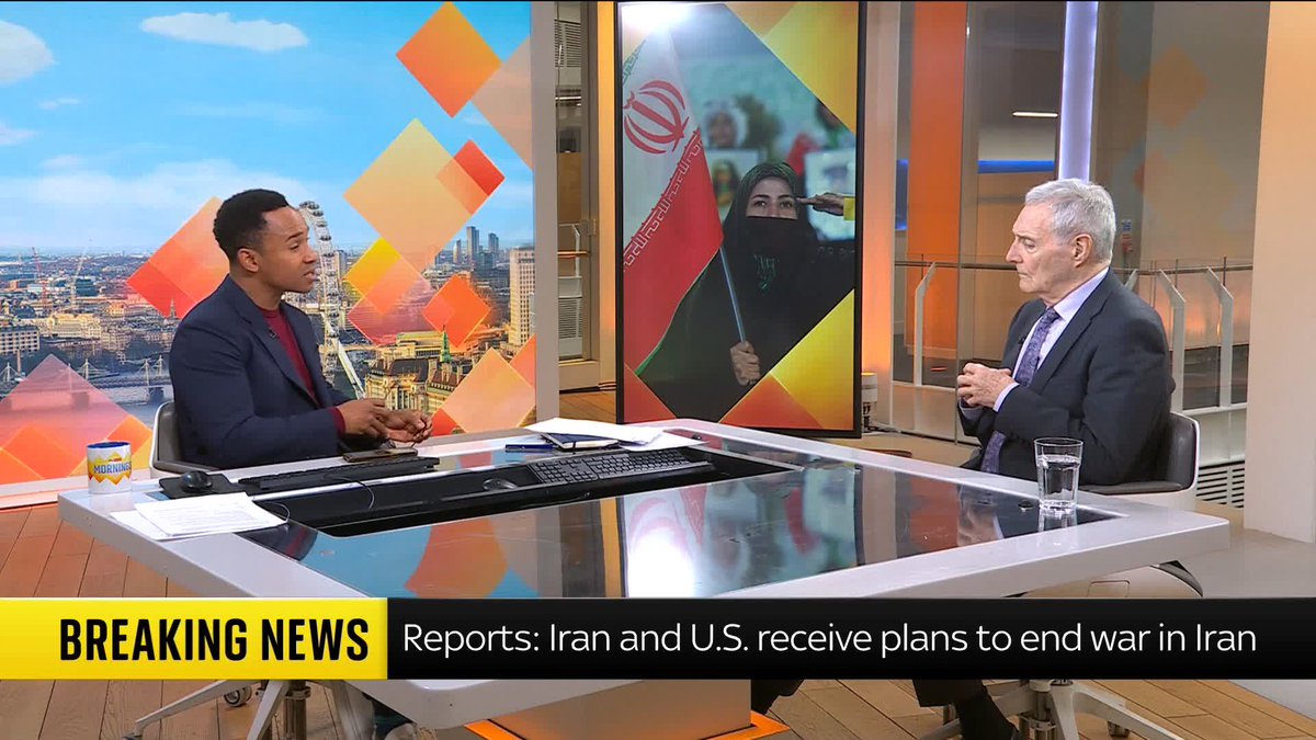 "My guess would be that this proposal won't consist of all that much from the Americans' point of view" Defence and Security Analyst Michael Clarke gives his thoughts on the report that Iran and the US have received a two-tier plan to end the war between the two countries.