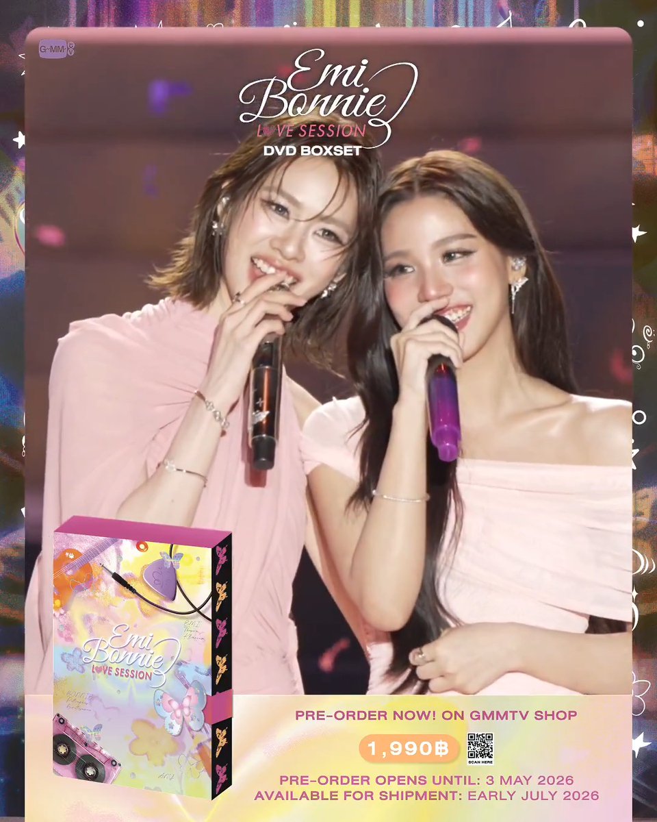 DVD BOXSET EMI BONNIE : LOVE SESSION อบอวลไปด้วยมวลดี ๆ ที่ทุกคนควรมีเป็นเจ้าของ แนะนำตอนนี้ที่ GMMTV SHOP สั่งซื้อที่นี่ / Order Here #EmiBonnieLoveSession #GMMTV