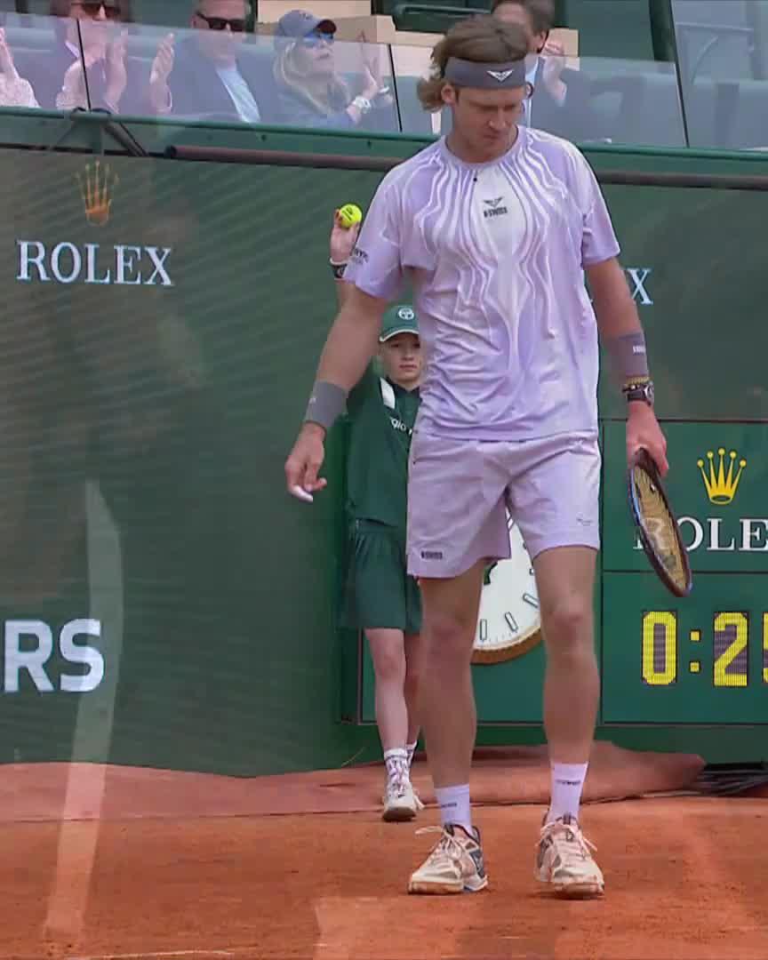 Doesn’t get any sweeter 🤌 Andrey Rublev #RolexMonteCarloMasters