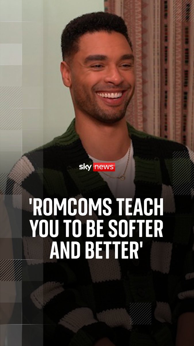 'Romcoms teach you to be softer and better.' Halle Bailey and Rege Jean-Page speak to Sky News about their new film You, Me and Tuscany and their love of romantic comedies. Read more: