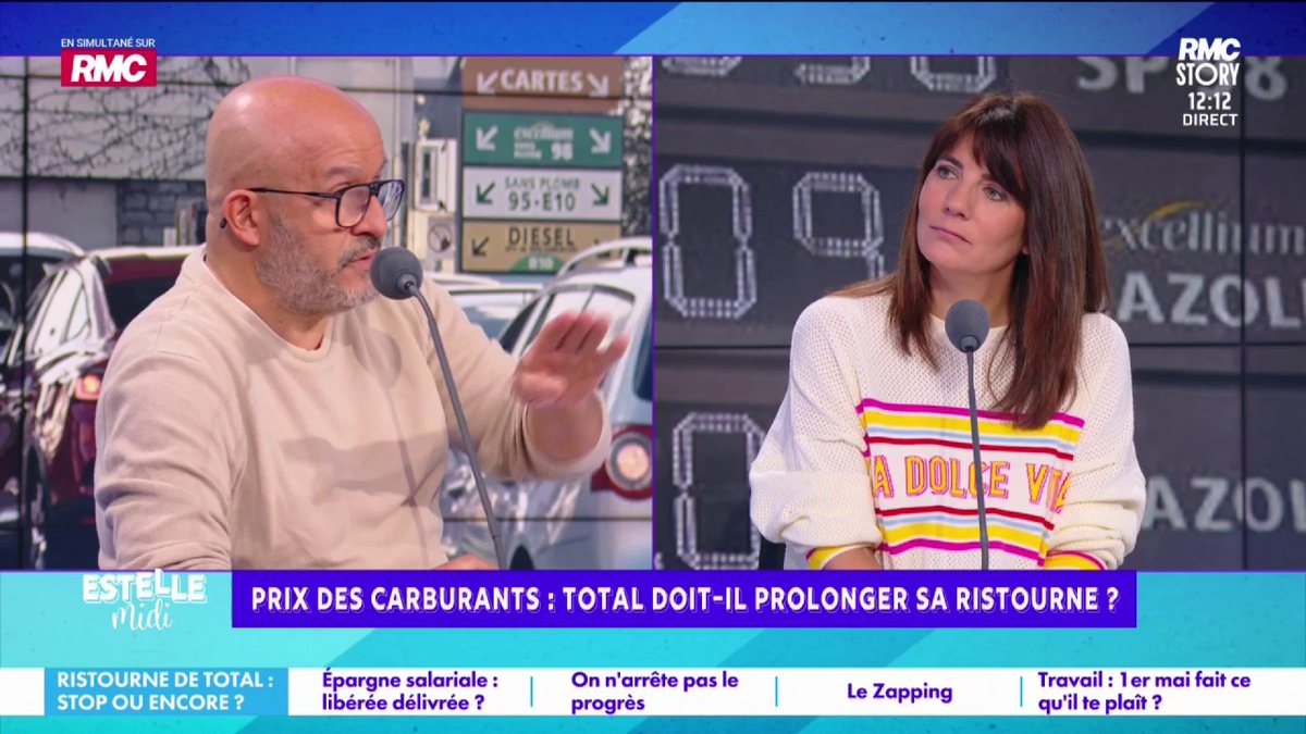 ⛽️ Carburant/Ristourne Total 🎙️ Benjamin Amar : "Il ne faut pas remercier Total... Au mois de mars, ils ont fait 1 milliard de bénéfices donc de là à présenter M. Pouyanné comme la réincarnation de Mère Teresa, ça va aller 5mn ! On doit attendre du gouvernement des décisions"