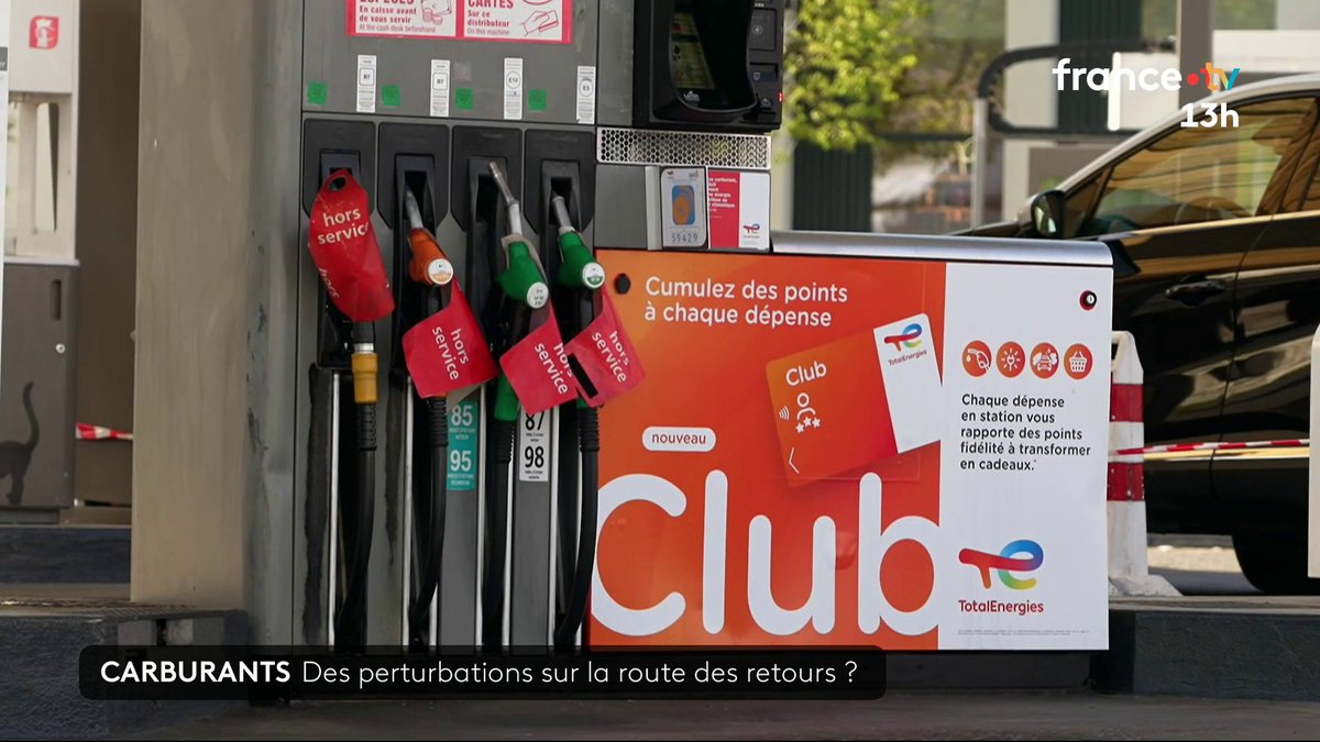⛽ Faut-il craindre une pénurie d'essence dans les stations-services après le week-end de Pâques ? Selon le ministère de l'Energie, environ 12% des stations-essence étaient en rupture partielle ou totale d'au moins un carburant samedi. #JT13H