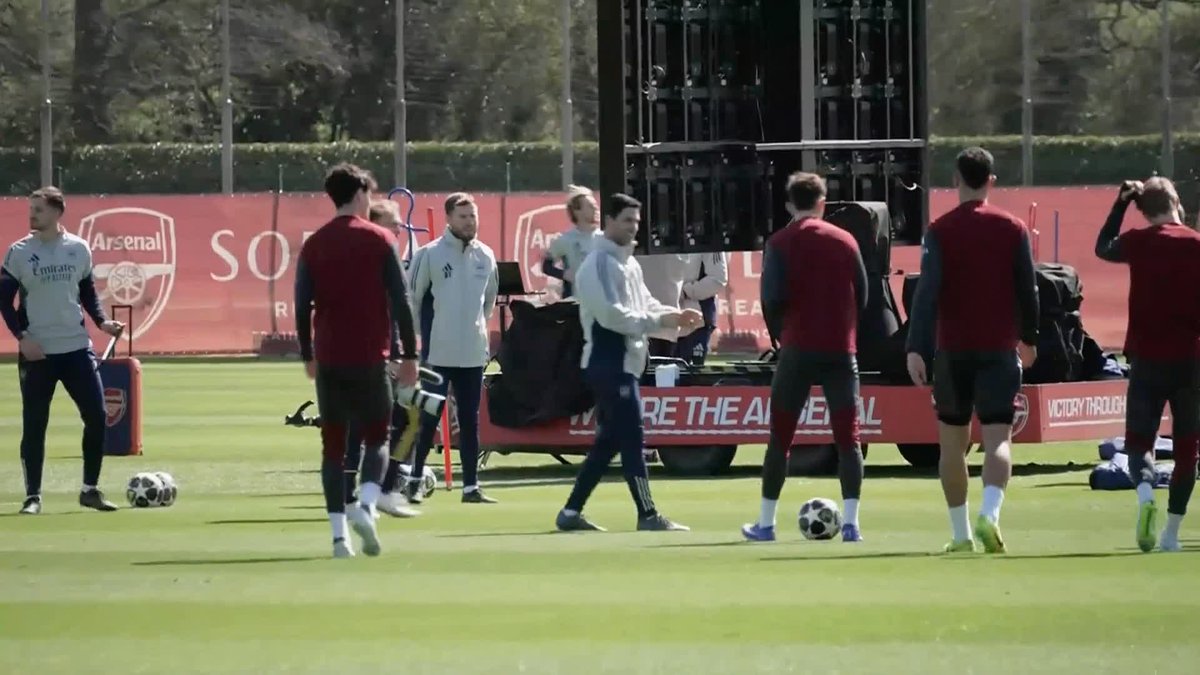 Bukayo Saka absent but Declan Rice and Gabriel return as Arsenal train ahead of Sporting CP clash ⚽️