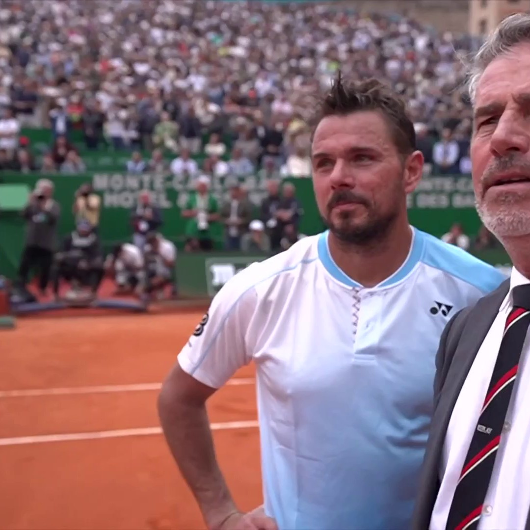 Un très beau moment : l'hommage à Stan Wawrinka après son dernier match au tournoi de Monte-Carlo 🙌 Suivez le Rolex Monte Carlo Masters sur Eurosport et HBO Max