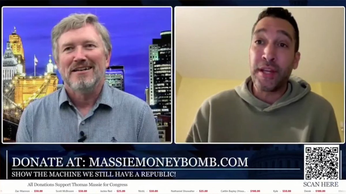 Dave Smith, on Thomas Massie's "MoneyBomb" fundraiser, says if there were 500 Massies in Congress, we might finally "crack the code" and find out why "everyone's speaking in code" in all those Epstein Files. Massie brags that he "uncovered the pedophiles." Which ones? Any names?