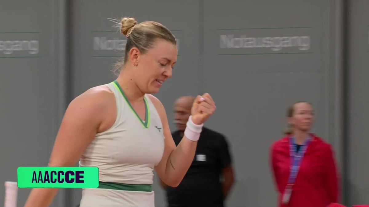 Sealing it with an ace 👏 Dalma Galfi is through to the Round of 16 in Linz, defeating Parks 6-3, 6-3! #WTALinz