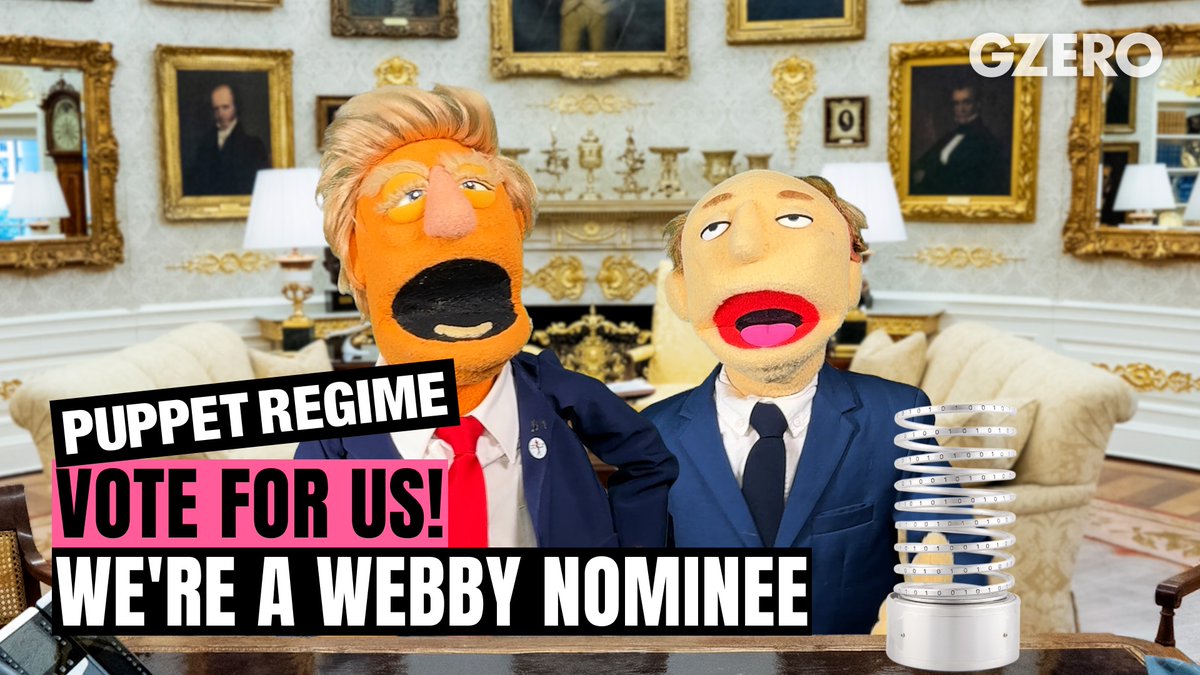 puppet regime has been nominated for a webby award (for comedy, not current affairs...which is probably wrong) if you've watched it, you know why. if you haven't, now's a good time. vote here: