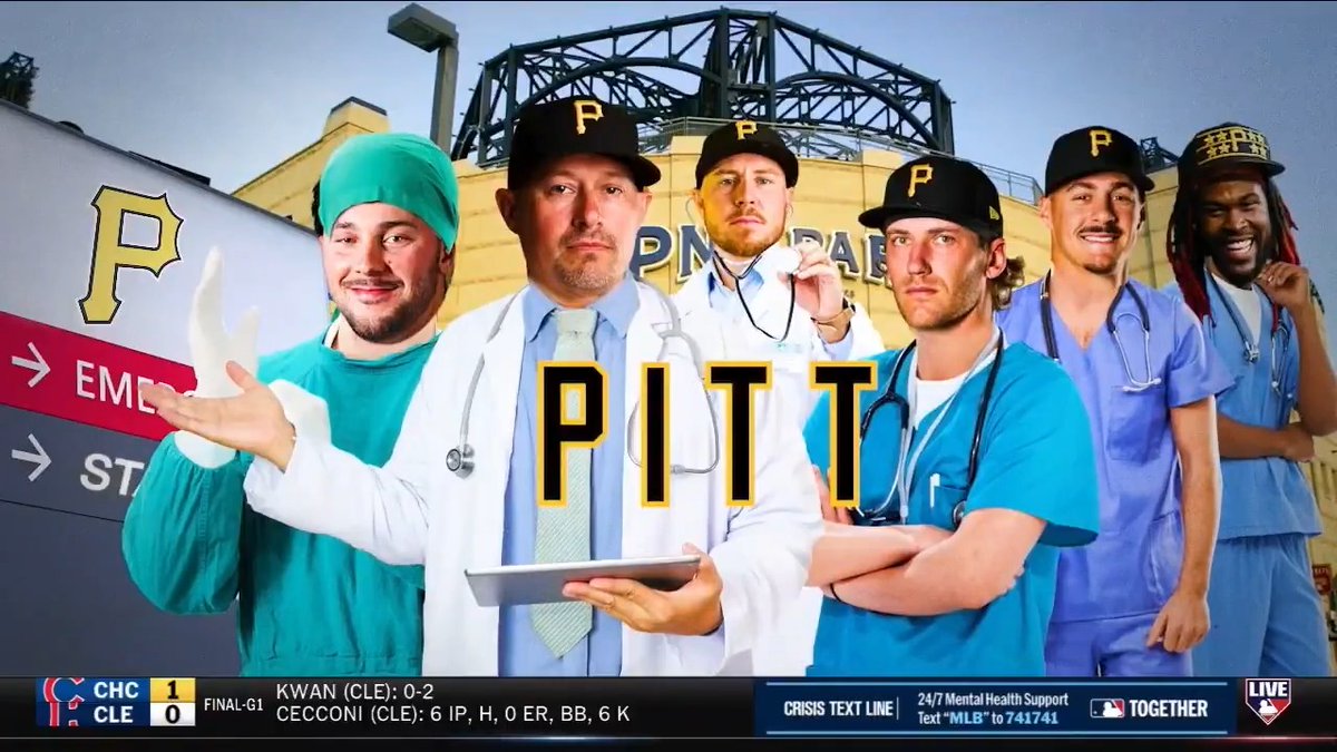 The next season of "The Pitt" is here! 🩺🏴‍☠️ #MLBCentral | Pittsburgh Pirates