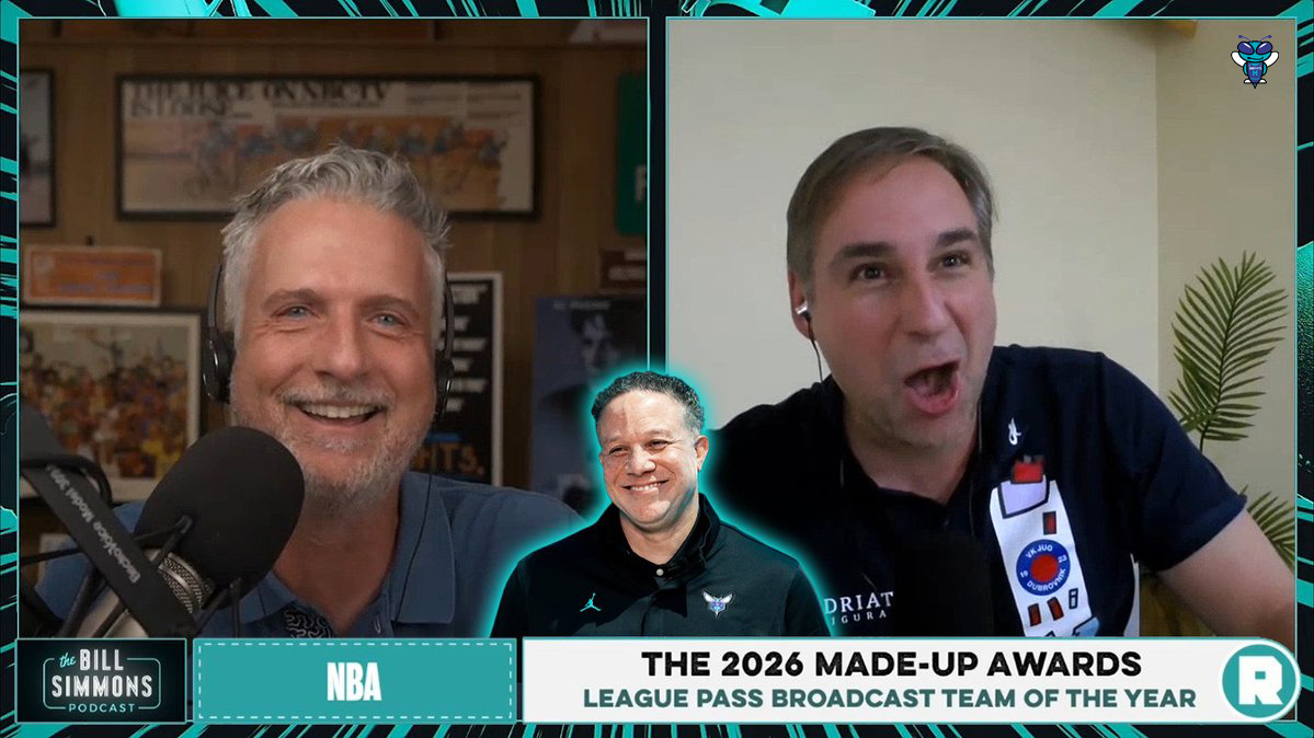 Zach and I tossed some much-deserved love to Charlotte’s broadcast team this season — led by the great Eric Collins who had a Jokic-like year. I thought Charlotte, Denver and Boston were the 3 best League Pass TV teams this season.