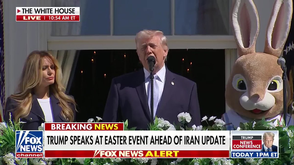 NEW: President Trump gives a shout out to America’s egg farmers during the annual Easter Egg Roll at the White House: "They didn't want me to order eggs for the Easter Egg Roll… They wanted me to use plastic. I said, ‘I'm not using plastic. We'll get it solved.’" "By the time we got there, we had so many eggs, we didn't know what to do with them... Today we have more than 40,000 eggs supplied by all of the great egg farmers that are with us."