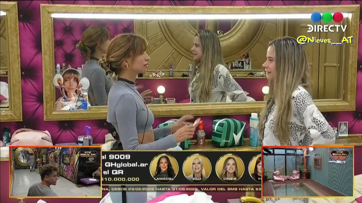 Cortan a Sol cuando le explica a Cinzia querer hacer una novela para sacar el problema de Andrea con la justicia. #GranHermano #GranHermanoAr
