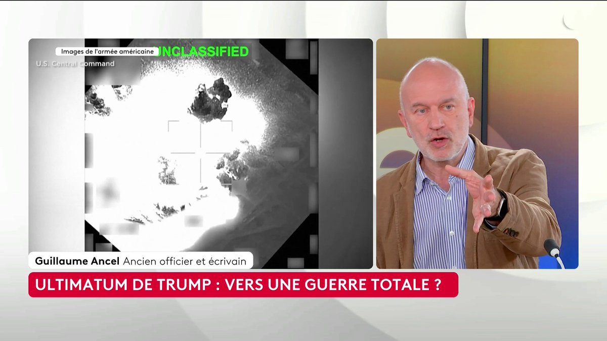 🔴 🗣️ Ultimatum de Donald Trump, vers une guerre totale ? "Ce n'est pas en déversant 300.000 tonnes de bombes qu'on met par terre un peuple. On le rend fou", estime l'ancien officier et écrivain Guillaume ANCEL 🌊. #CestTouteLaQuestion #Canal16