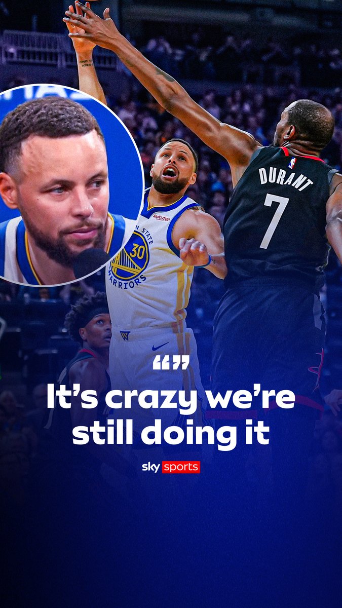 Steph Curry 🤝 Kevin Durant ⤵️