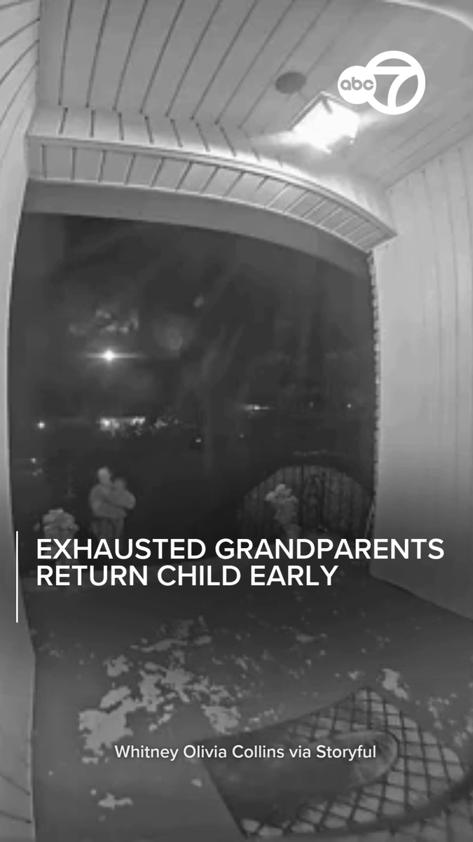 A pair of exhausted babysitting grandparents returned their grandchild to his parents way earlier than expected, after he was upset all night. The moment was caught on home security footage by Whitney Olivia Collins, who said that her parents dropped her 1-year-old son Adrian back home at 4 a.m. after he was crying for his mother all night. 😭