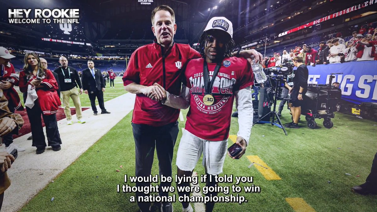 "Him trusting me out of high school when other coaches didn't believe in me." Coach Cignetti's belief in D’Angelo Ponds helped Indiana Football win a National Championship and solidified his spot as a top cornerback prospect in the draft. #HeyRookie premieres 3:30pm ET on ESPN2