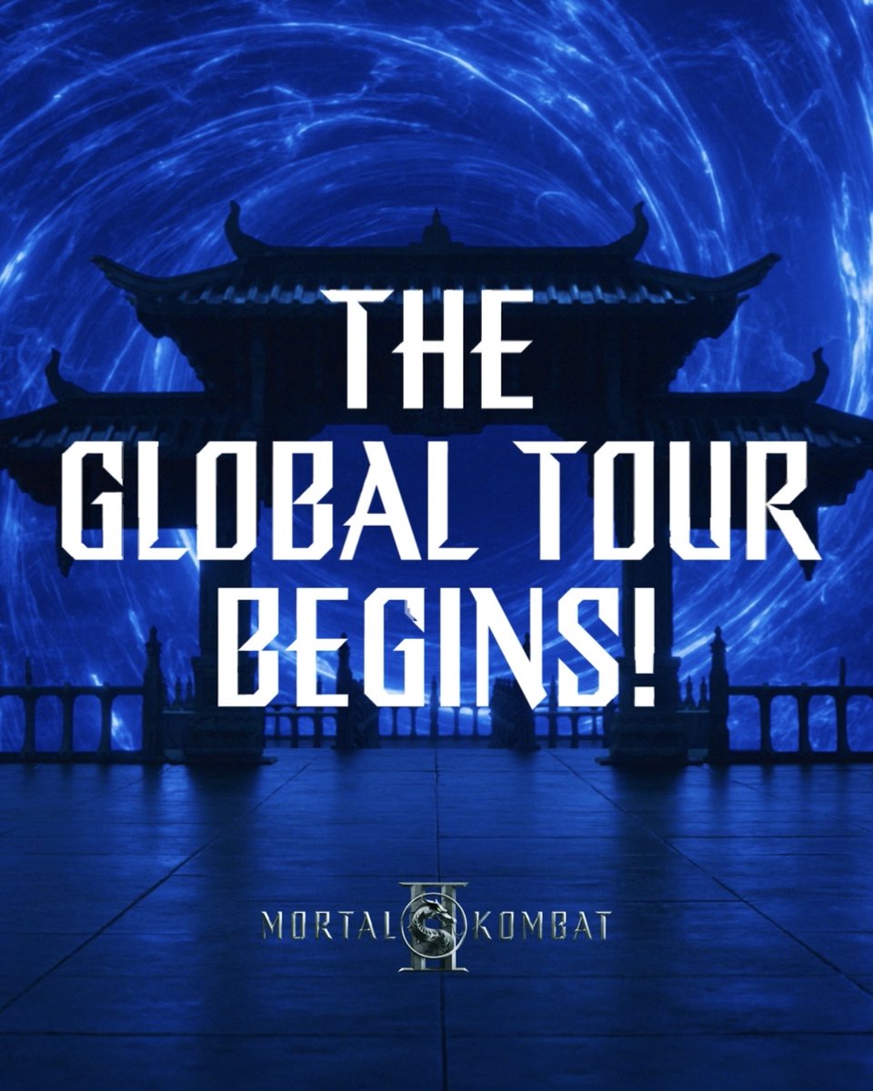 Let the GLOBAL TOUR commence! Mortal Kombat II arrives in theaters and IMAX May 8. #MortalKombatMovie #FilmedForIMAX