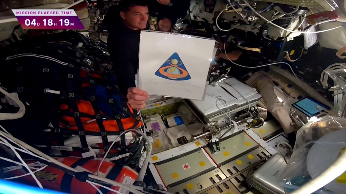As the Artemis II astronauts prepare for today's lunar flyby, they each take a moment to reflect on the legacy of the Apollo 8 mission. Onboard with them is an Apollo 8 patch that flew aboard the lunar-orbiting mission over fifty years ago.