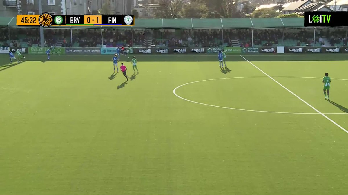 Straight after coming on, Sean Brennan gets Bray Wanderers on level terms! A well struck finish 🔥