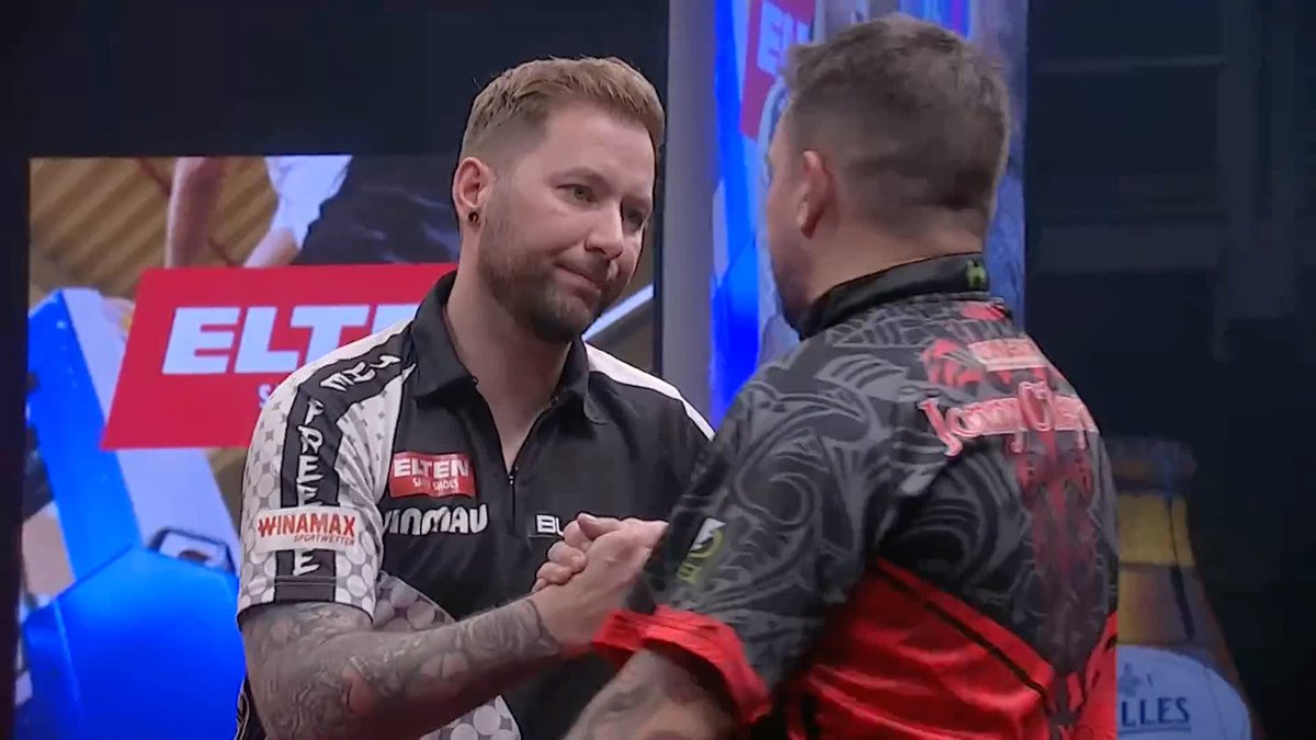 NOPPERT TROUNCES THE FERRET! 🇳🇱 Danny Noppert takes six legs on the spin to claim his first victory over Jonny Clayton in six matches, winning 6-1 to reach the semi-finals in Munich! 📺 #ET4
