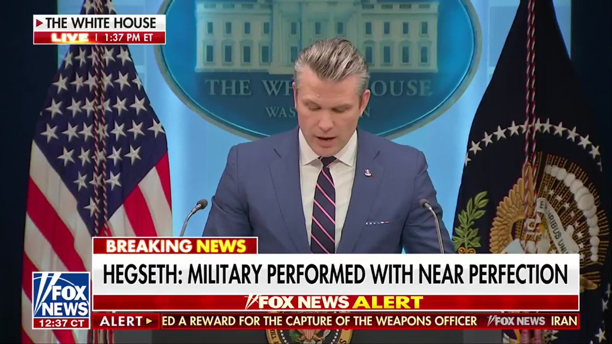 BREAKING: "Per the president's direction, today will be the largest volume of strikes since day one of this operation. Tomorrow, even more than today." "Iran has a choice. Choose wisely because this president does not play around." - Secretary of War Pete Hegseth
