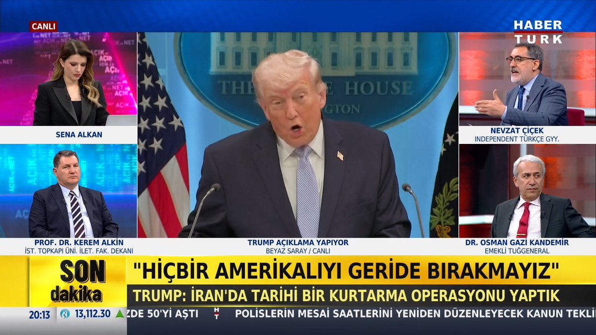📌Trump’ın açıklamaları anlaşma ihtimalini güçlendiriyor mu? Independent Türkçe Genel Yayın Yönetmeni Nevzat Çiçek #AçıkveNet'te değerlendirdi.