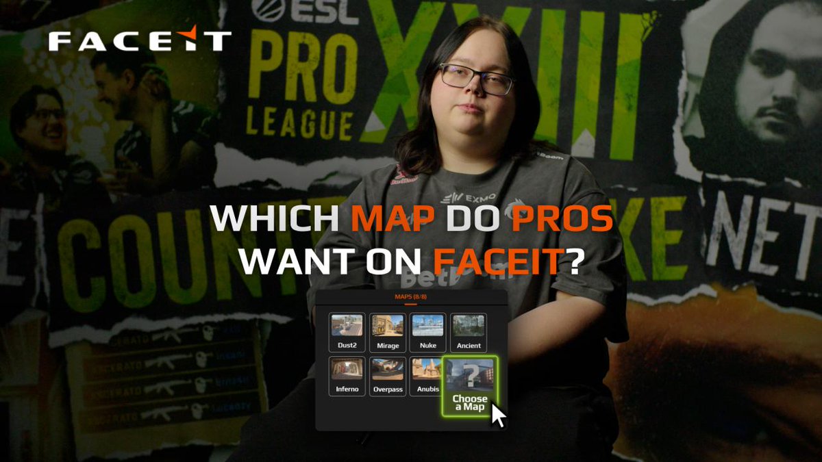 Which map did pros want added to FACEIT matchmaking in Season 8? Now it's your turn to decide which map joins the pool, link below to vote.