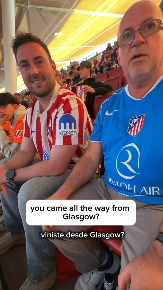 .Omar Raja surprised these fans at the top of Riyadh Air Metropolitano with field passes and more at their first ever game! ❤️