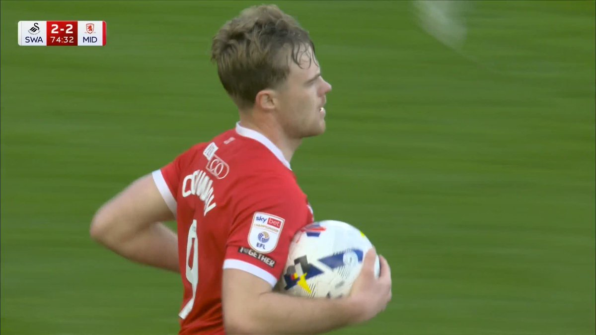 Tommy Conway converts the THIRD penalty of the game and Boro are level! 🔥