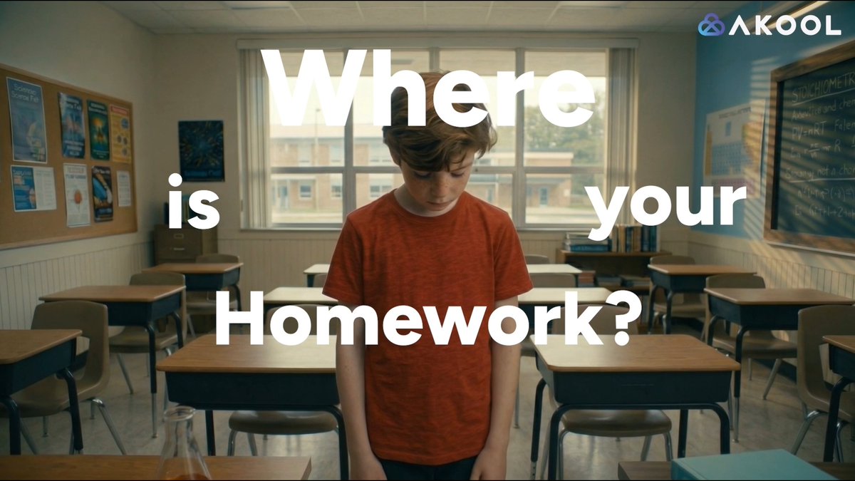 “Where’s your homework?” “My dog ate it.” Sounds like the oldest excuse in the book… But what if you actually had the video to prove it? 👀 Now imagine showing your teacher a full recording: your dog walking over, grabbing your homework, and running away… perfectly captured. Plot twist: None of it actually happened. With Akool’s Video Generator, you can create scenes straight from your imagination — from playful excuses to full cinematic storytelling. AI can generate characters, actions, and moments that look completely real… even your dog eating your homework. All scenes in this video were generated using Akool’s Video Generator with unlimited creation and endless possibilities. Your imagination is the only limit. Create anything. Literally.