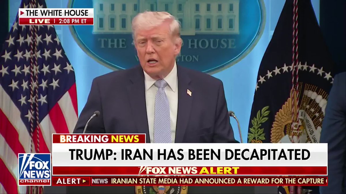 BREAKING: "I had killed Qasem Soleimani, who was an evil genius. And the reason I did it, I heard he was going to knock out five of our military bases." "Had he lived, I believe we would be fighting perhaps a different Iran right now because because he's never he's never been replaced." - President Trump