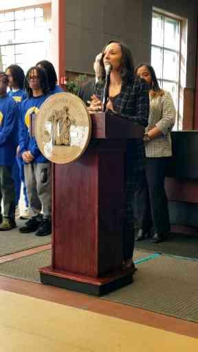 City of Detroit students (public and charter) can now ride DDOT buses for free, simply by showing student ID. "Ride to Rise" program allows for ridership any time of day, seven days a week. Here's Mayor Mary Sheffield. VIDEO: Jon Hewett