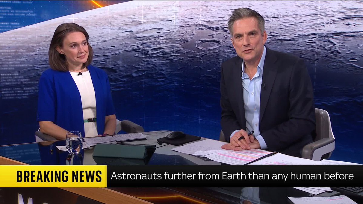 "In about 45 minutes, they're going to get really, really busy." Sky's Tom Clarke says the excitement is just beginning at mission control, as they await to hear from the Artemis II crew about the far side of the moon. 📺 Sky 501, Virgin 602