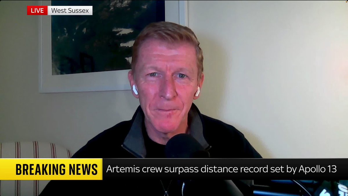 "Humans on these missions is incredibly important." Astronaut Tim Peake explains what the Artemis II crew will be looking out for when they carry out their lunar flyby on the far side of the moon. 📺 Sky 501, Virgin 602, Freeview 233 and YouTube