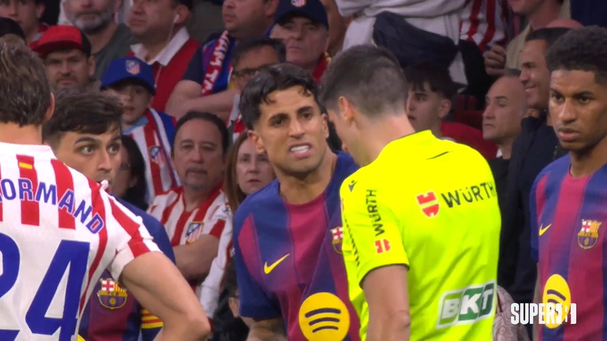'Cholo' Simeone: "Expulsión. Le mete arriba y lo pisa" 🗣️ Cancelo al árbitro: "¿Qué haces? Va al balón" 🗣️ La intrahistoria de la 'no roja' a Gerard Martín 🟥❌ #Super8