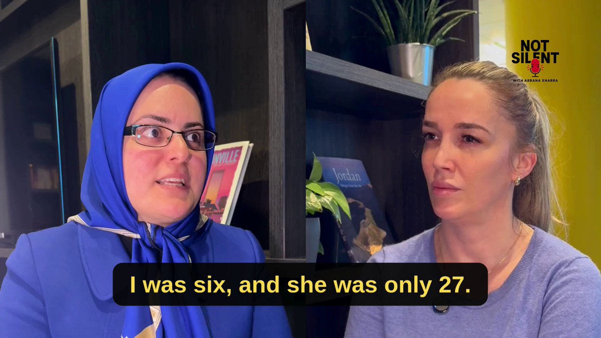 “My dad didn’t know if my silence was because I knew—or I didn’t.” Maryam Fakhar recalls the moment she learnt as a child that her mother was killed by the mullahs’ regime for being an MEK member. Powerful testimony about the struggle to free Iran. ▶️
