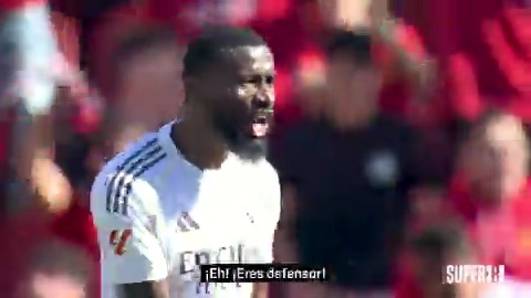 "ERES DEFENSOR" 🗣️ El enfado de Rüdiger tras el gol del RCD Mallorca 😡 #Super8
