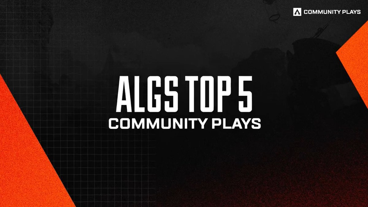 ICYMI: Check out the community's top 5 plays of the week! Get featured on the #ALGS broadcast by submitting your own clips down below 👇😎