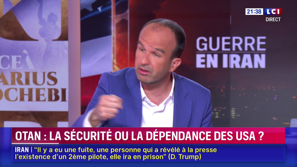 🔴 Manuel Bompard sur une sortie de la France de l'OTAN : "Vous voulez rester dans une alliance militaire dans laquelle vous avez un des membres qui propose d'attaquer un de vos alliés, d'envahir le Groenland ? (...) L'OTAN est une alliance périmée."