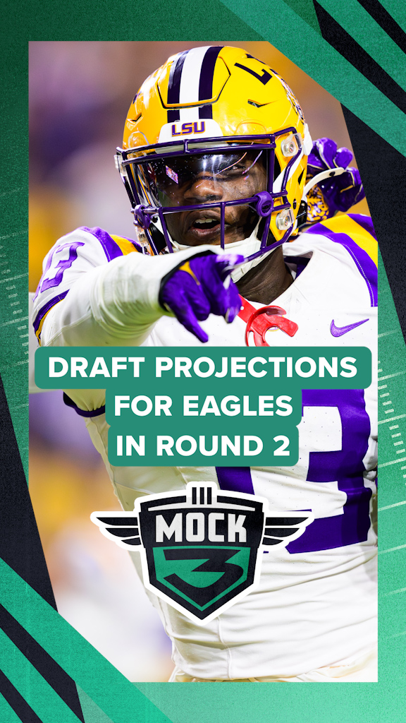 Who are the most intriguing projections for the Eagles in Round 2? Barrett Brooks breaks down three prospects that have been mocked to the Eagles at No. 54 🎯