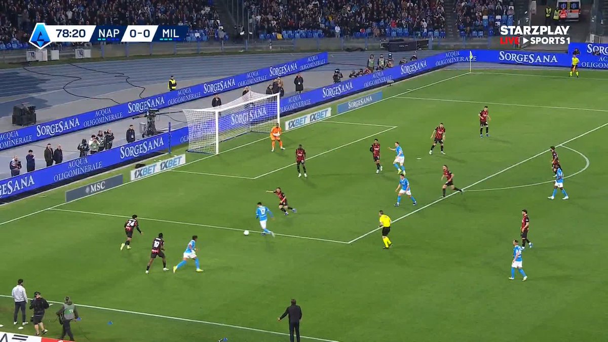🚨🚨🚨🚨🚨🚨🚨🚨🚨🚨🚨 نابولي يتقدم!!!! بوليتانو يسجل هدف التقدم لصالح نابولي ضد ميلان 💙⚽️
