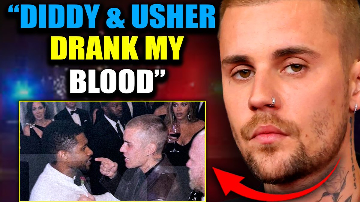 Justin Bieber Reveals Diddy and Usher Drained His Blood In Sickening Adrenochrome Rituals Justin Bieber finally came forward and accused his former mentors, Sean 'Diddy' Combs and Usher, of something truly vile. He says they spent years 'slurping' on his blood while he was under their control.