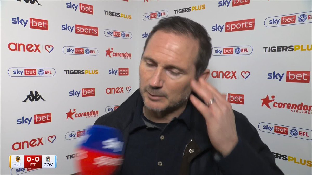 "I'm satisfied, and I loved it from us" No complaints with a goalless draw at the MKM Stadium for Frank Lampard 🗣️