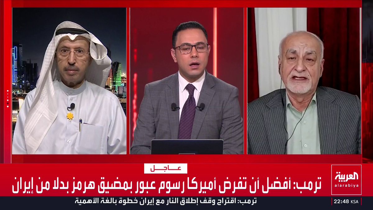 المحلل السياسي الدكتور مصدق بور يشكك في حقيقة الاعتداءات الإيرانية على دول الخليج: فلتعرضوا الصور والفيديوهات.. ومذيع العربية: ألم تر مشاهد قصف رأس لفان؟.. ووزير الإعلام الكويتي الأسبق سامي النصف: الأدلة والقرائن بالآلاف وطهران تحقق رغبات أطراف خارجية في الإضرار بالعلاقات مع دول الخليج