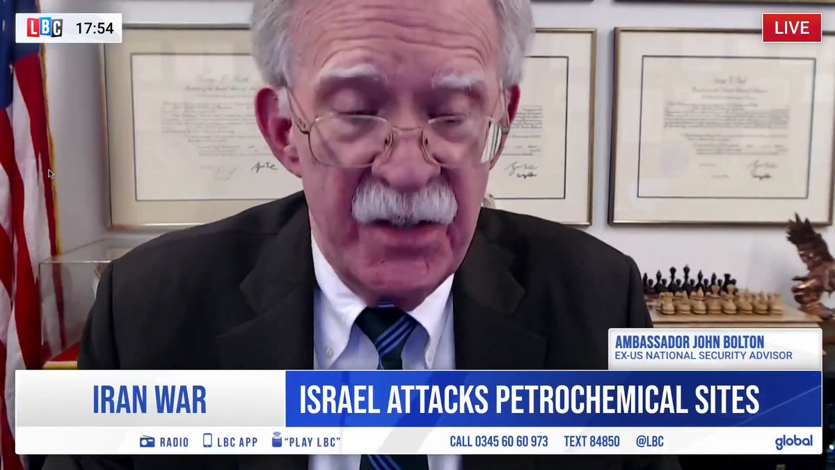 Absolute bombshell. John Bolton confirms on live TV that Benjamin Netanyahu was actively pushing Donald Trump to pursue regime change in Iran during his first term. The Zionist regime has been trying to drag America into this disastrous war for years.